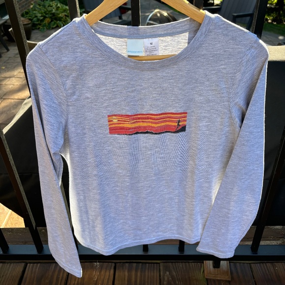 Ladies Medium Long Sleeve Tshirt - runner print - Target Prospirit B… - Picture 1 of 5